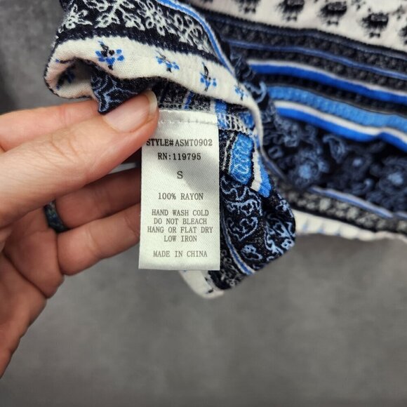 Sadie & Sage Boho long sleeve flow top Size S - Picture 4 of 4